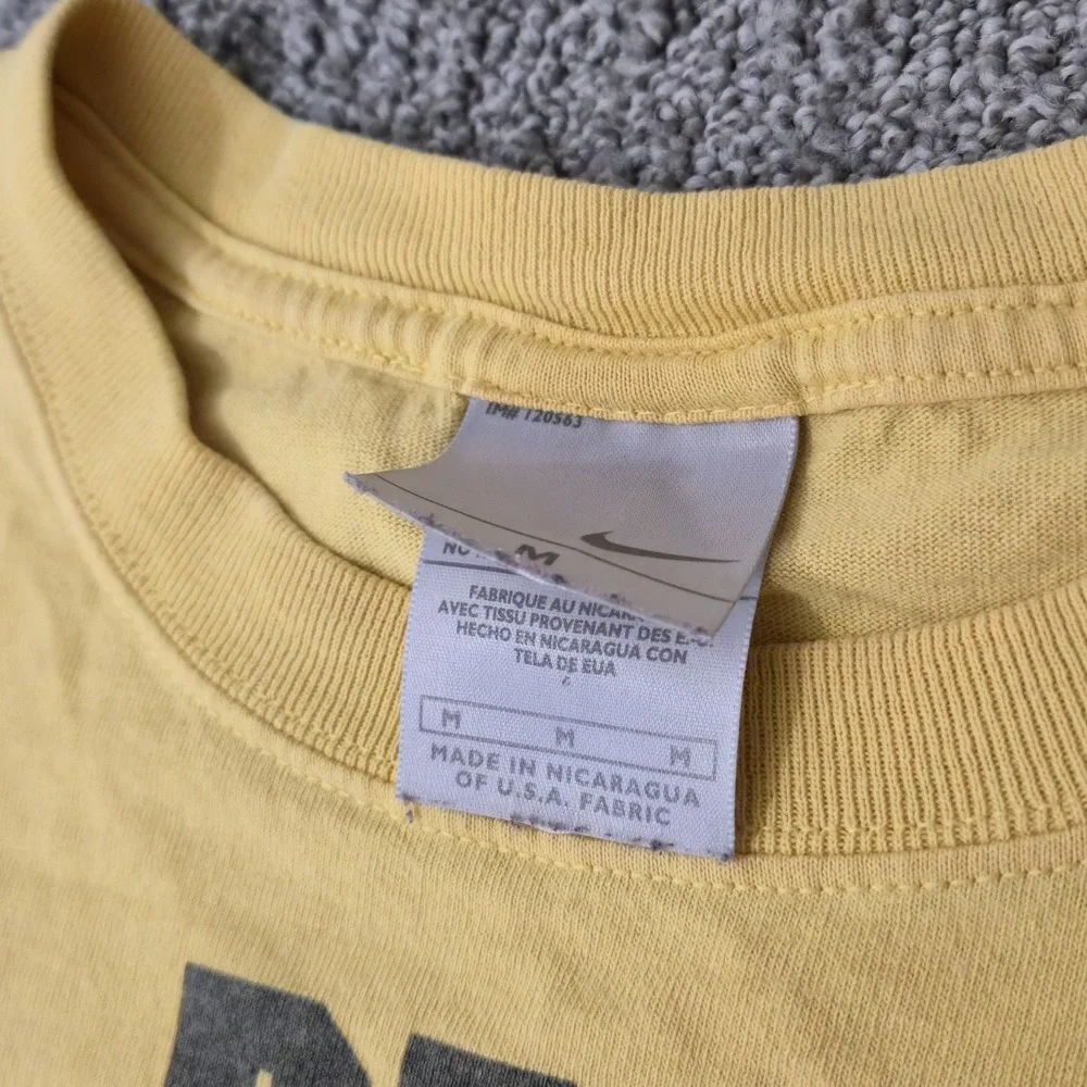 Vintage Nike Pre Lives Running Marathon Shirt Steve Prefontaine Yellow Size M